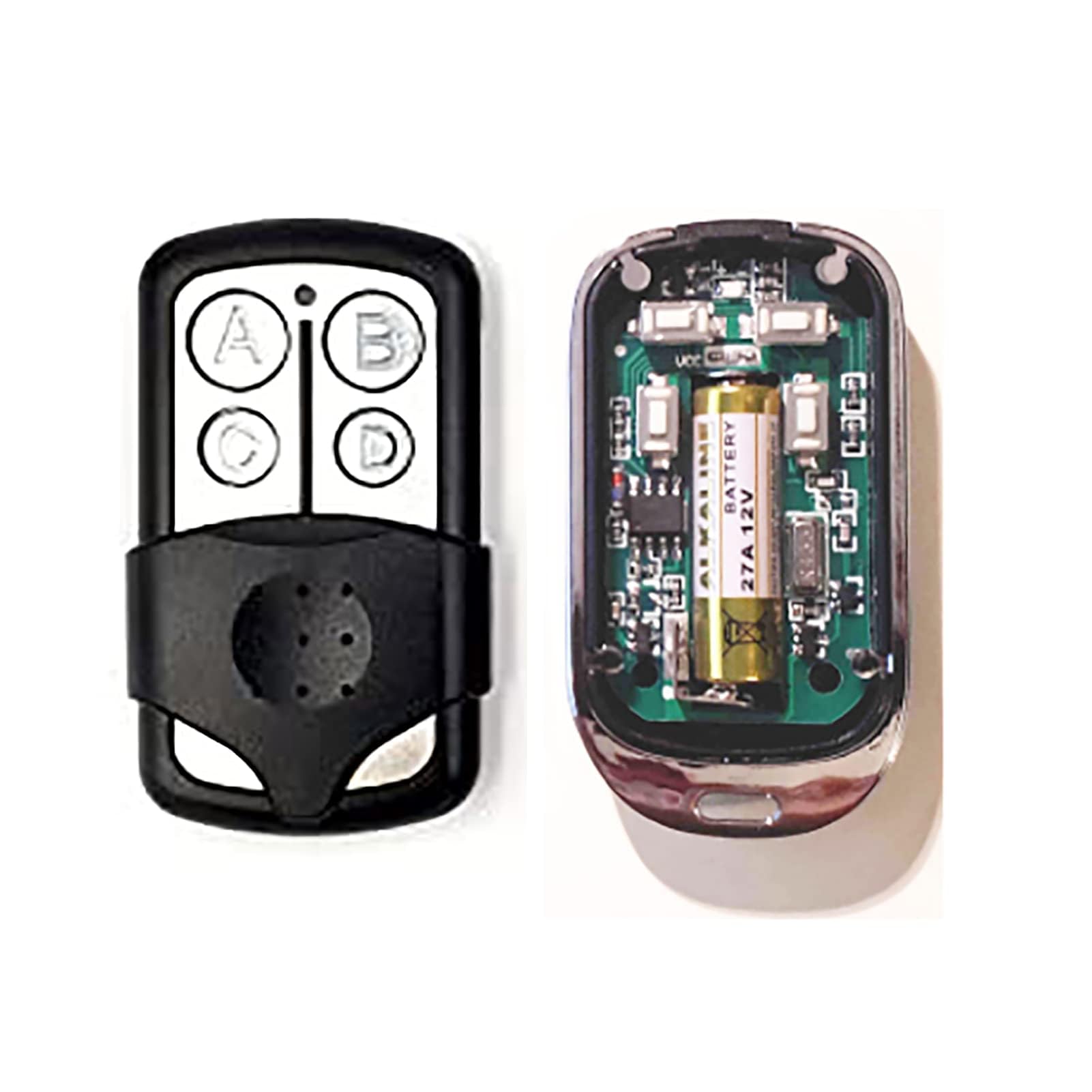 Tazweeq Garage Door Opener Remote, Garage Door Opener, Gate Opener, Remote Control Duplicator, 433mhz Remote Control Electric Garage Door Gate, Garage Door Remote Keychain Black