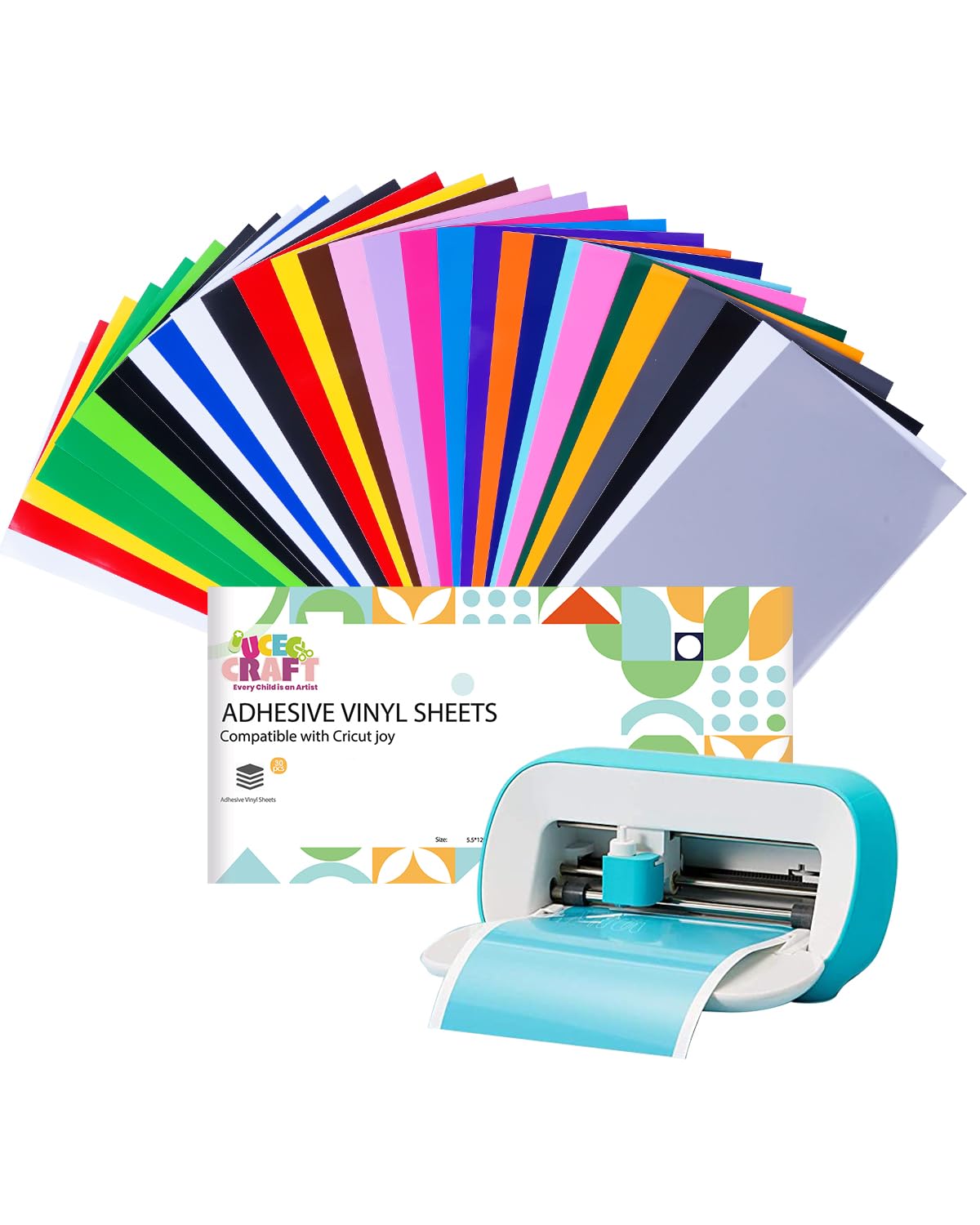 UCEC 30 Pack Smart Vinyl Permanent for Cricut Joy & Joy 2 – 14x30.5 cm