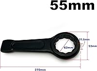 Vista 2 de Slogging Box End Striking Ring Llave métrica Slugging Llave plana de un solo anillo 2.165 in