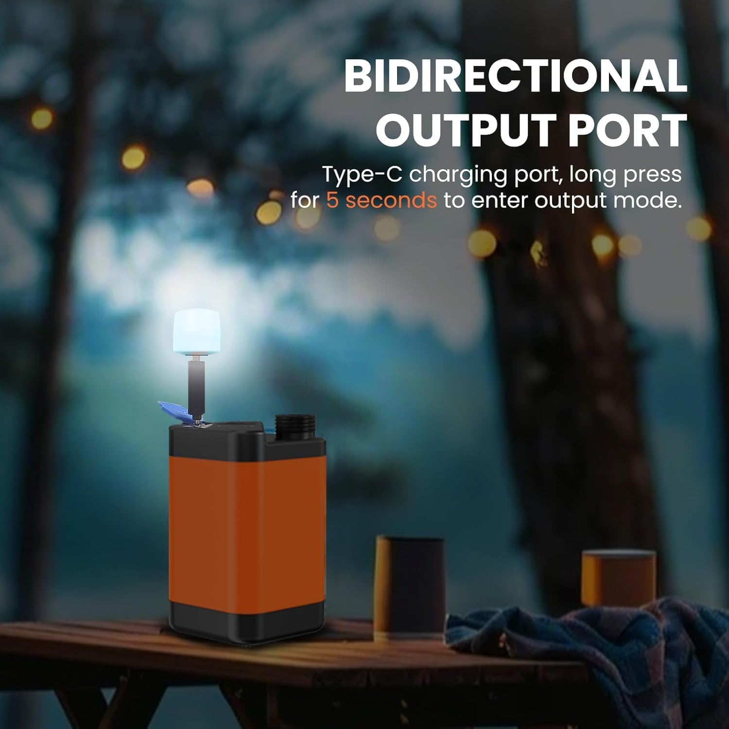 Portable Shower for Camping with Reverse Charging Function,Portable Shower Pump with Rechargeable Electric,Portable Shower Head,Portable Hose,with 3 Spray Modes for Camping,Hiking,Traveling