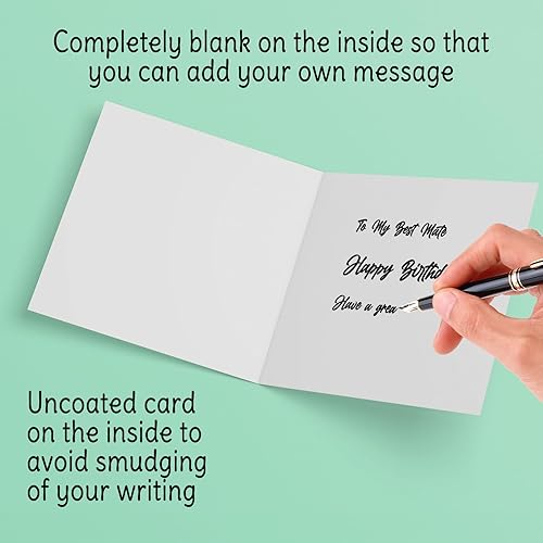 Miniatura 4 de Stuff4 Tarjeta de cumpleaños número 11 para niños, globo de fiesta con purpurina azul, tarjetas de feliz cumpleaños para niño de 11 años, nieto,