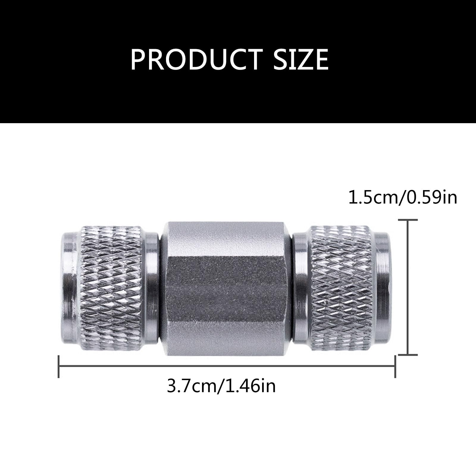 Stainless Steel CO2 Line Check Valves Aquariums Single Direction Flowing Control CO2 Valves for Aquariums Oxygen Supply - image 3