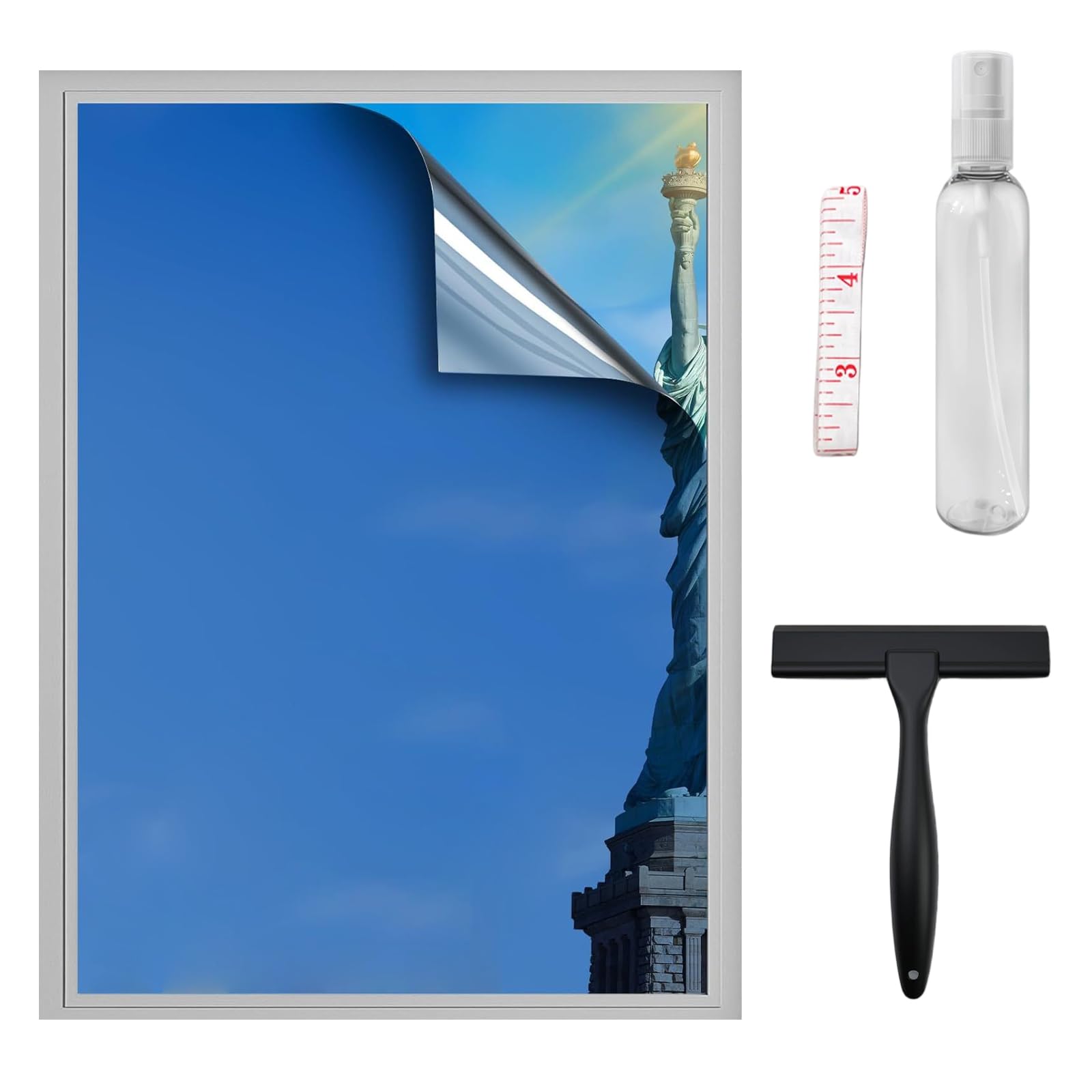 Reduce Glare and Warmth Control Window Shade 60x200cm Cling Mount Design Harsh Sunlight for Comfortable Living Not Adhesive Window Tint
