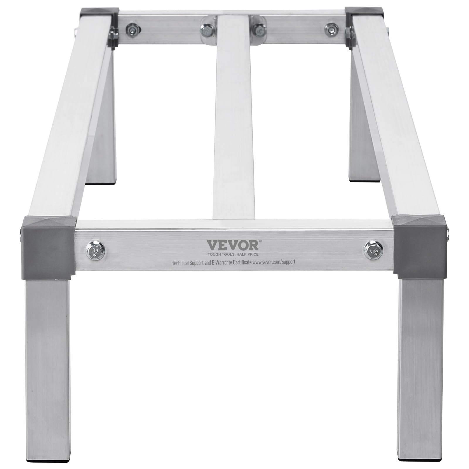 VEVOR Rack de Calage en Aluminium, 121,9x35,5x20,3 cm, Support de Stockage Commercial, Capacité de Charge 454 kg, Assemblage Facile, pour Rangement Aliments au Sol, dans Restaurants, Cuisines, Garages