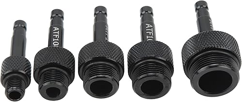 Miniatura 7 de Aramox Conector de recarga de bomba de fluido, 13 piezas de adaptador de llenado de ATF, herramienta de conector de recarga de aceite de acero al