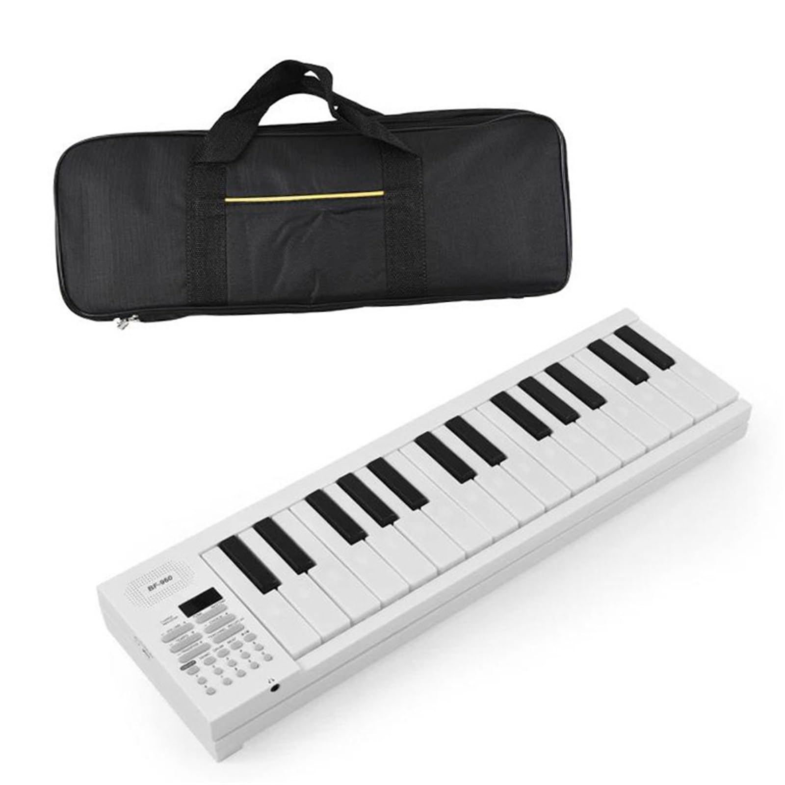Pianino Elektroniczne 61 Klawiszowe Składane Pianino Elektroniczne Z Wielofunkcyjną Klawiaturą Wyświetlaczem LED Trwałe