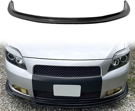 Front Bumper Lip Compatible with 2005-2010 Scion TC, Unpainted Black MDA Style Polyurethane Front Lower Chin Spoiler Protector, 1 PC