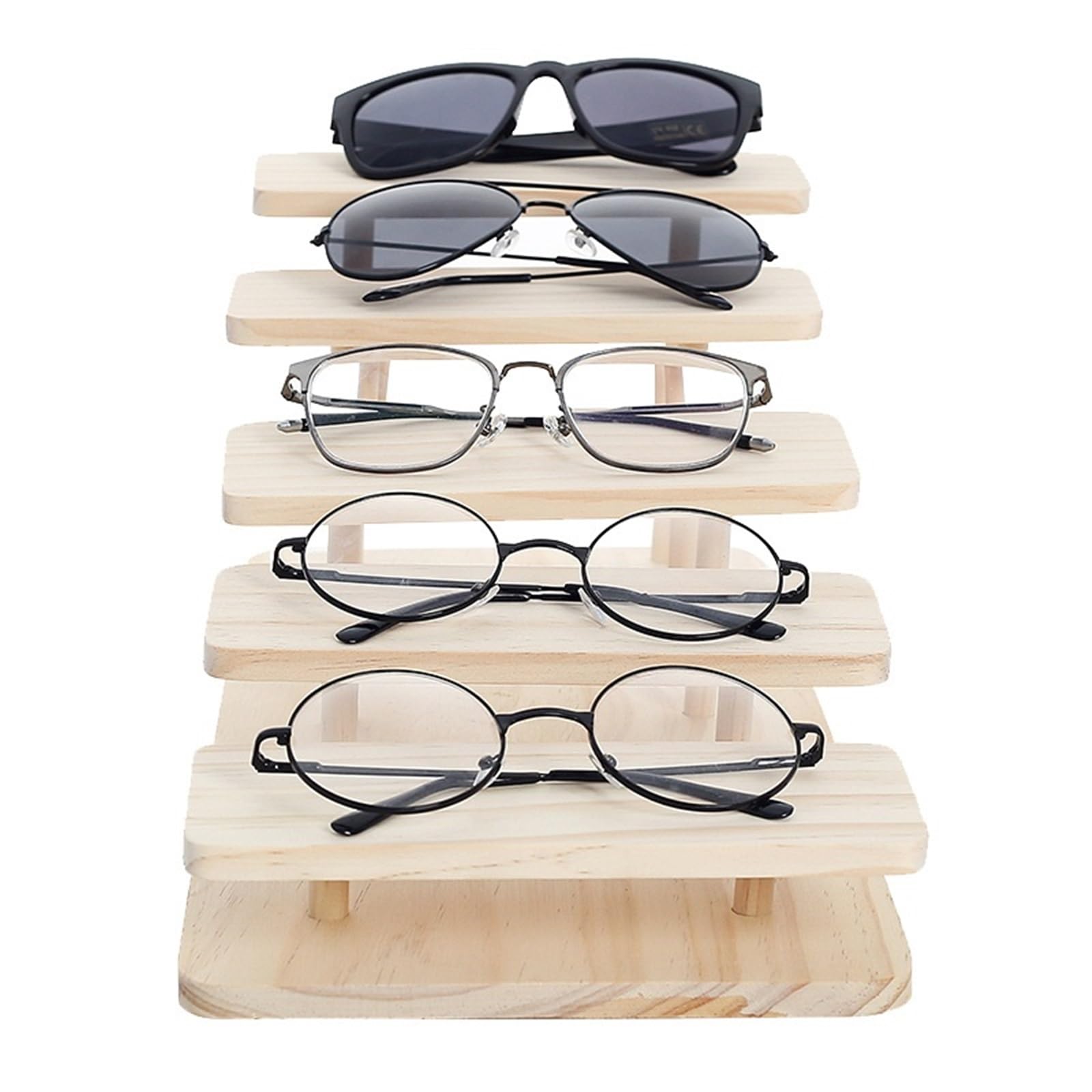 Organizer Okulary Stojak Na Okulary, 5 Par, Stabilny Uchwyt Blat Biurka Przechowywanie