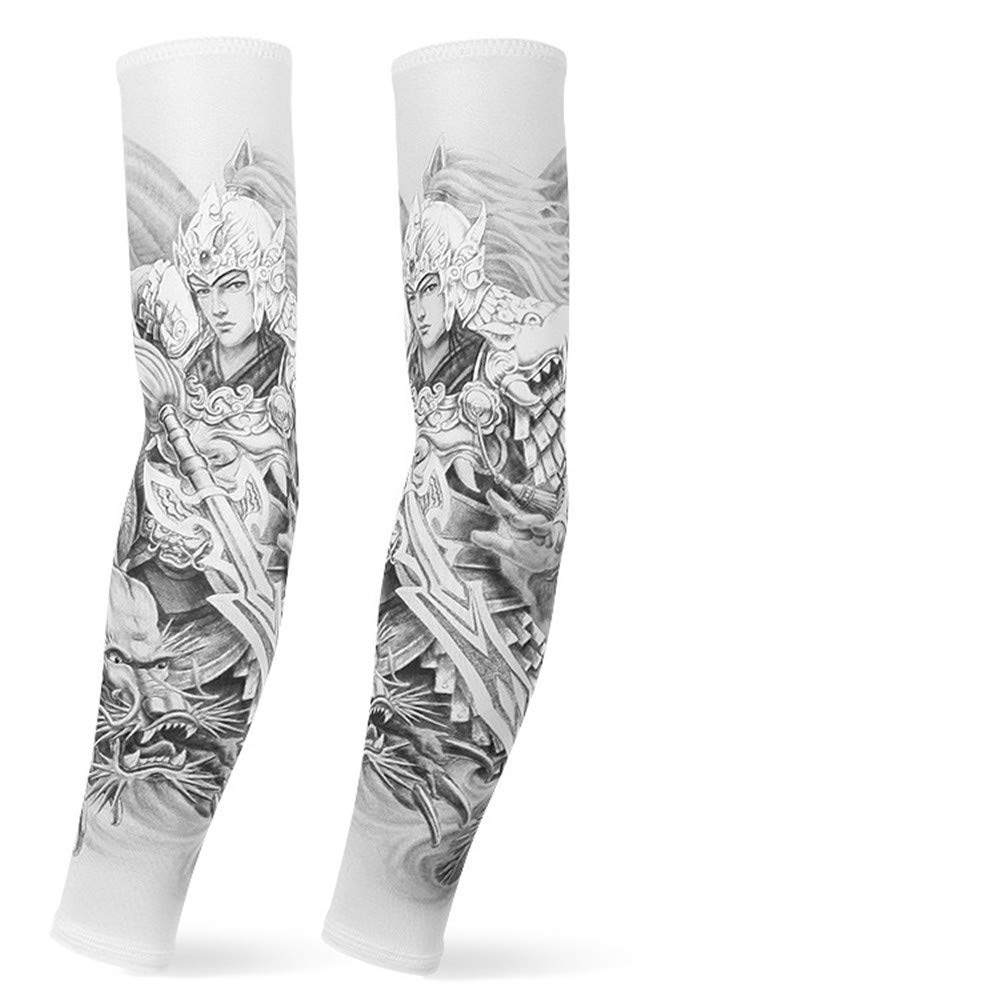 Buy JinRuiSport Tattoo Arm Sleeves Tattoo Ice Sleeve Sunscreen Sleeve Arm Sleeve 2 packs Online
