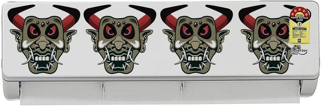 UK INTERIOR DESIGN Vinyl Air Conditioner Sticker Wall AC Fridge Sticker Standard Size Fit for All Models/Sizes/Brands- 12cm x 8cm x 4cm, Multicolour Design_59