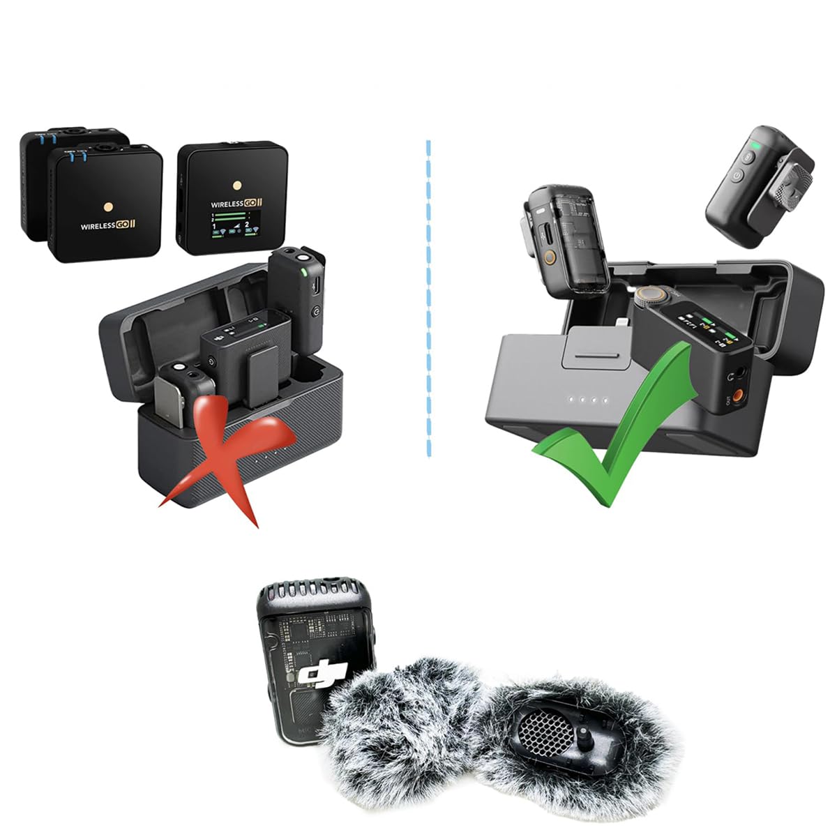 Amazon.co.jp: DJI Mic 2 対応 風防 マイク ウィンドスクリーン Os mo