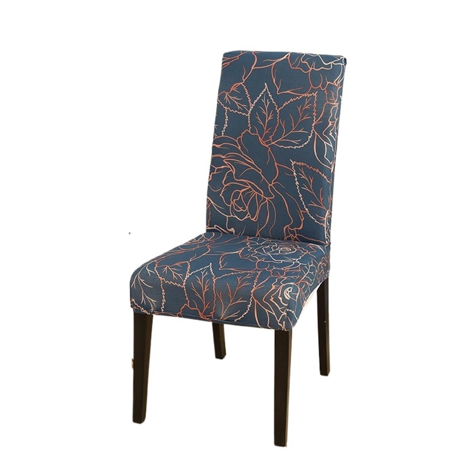 ITRHJTGP Chair Covers Stretch Dining Room Chair Cover Spandex Non-Slip Parsons Kitchen Removable To Clean Trim(K,4pcs chair cover)