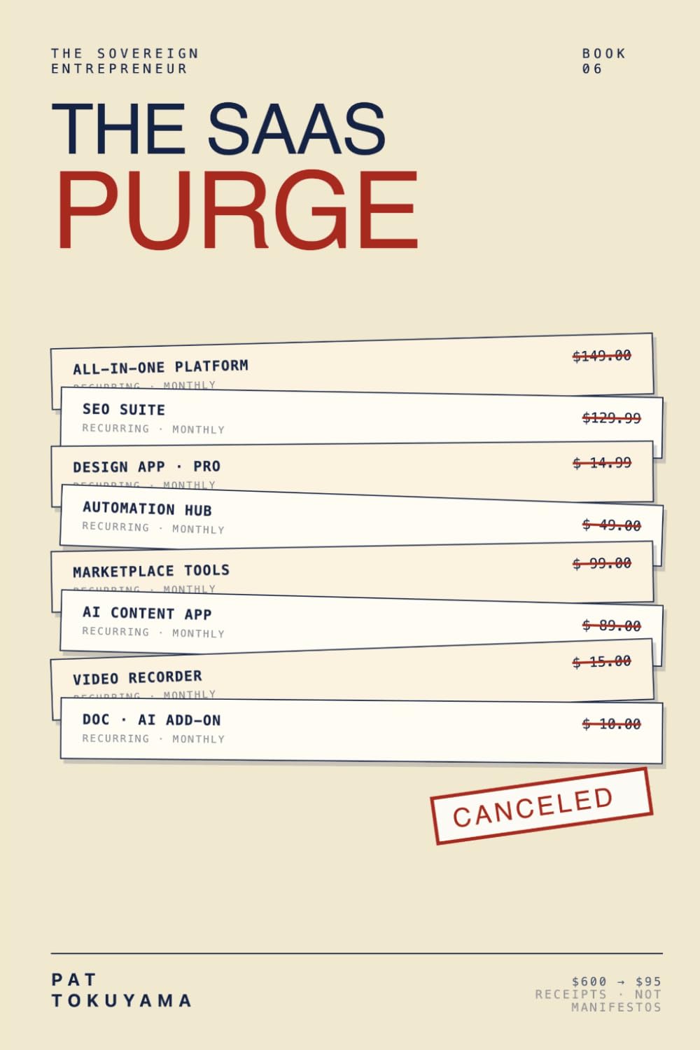 The SaaS Purge: How Online Sellers, Creators, and Bloggers Cancel $600/Month in Subscriptions and Own Their Tools Instead (The Sovereign Entrepreneur Volume 1)