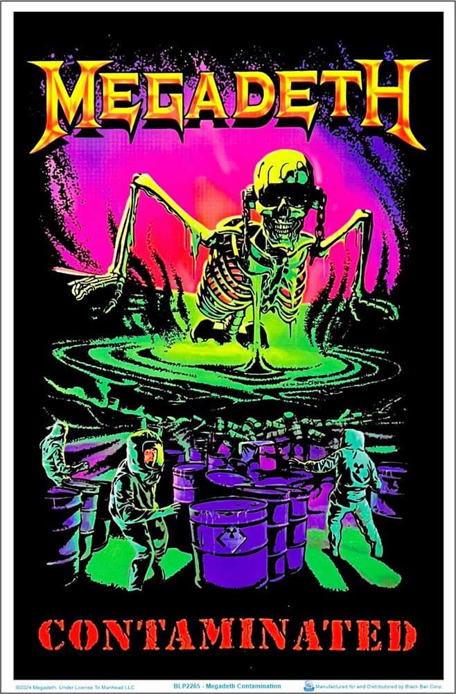 Scorpio Posters Megadeth - Contamination Blacklight Poster 23" x 35"