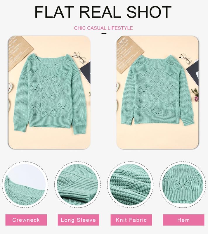 Image of Dokotoo Womens Sweaters 2026 Cute Elegant Hollow Cable Knit Tops