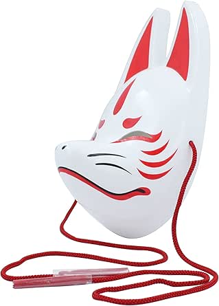 [相楽製作所] 張子でできた狐面 狐のお面 白 白狐 和風 狐面 きつね お面