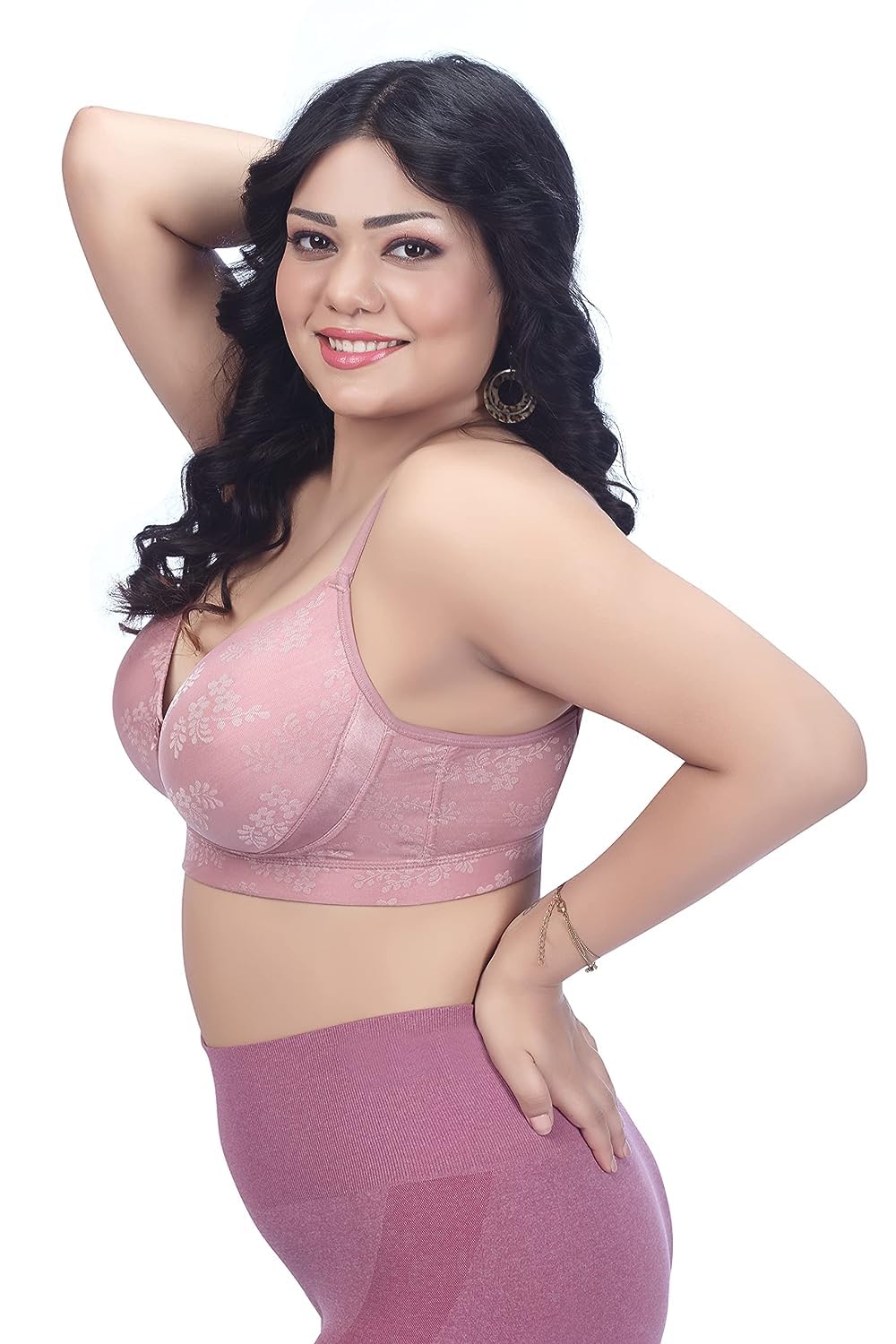 ZiviraPlus Size T-Shirt Bra with Seamless Cups and Comfortable Straps for All Day Support and Coverage