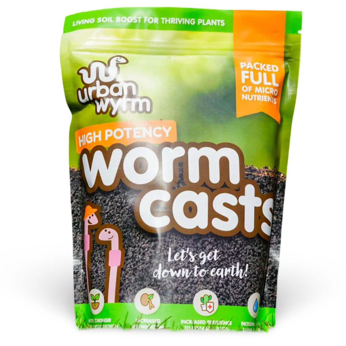 High Potency Worm Casts - Feed and Soil Conditioner (2.5 Litre)