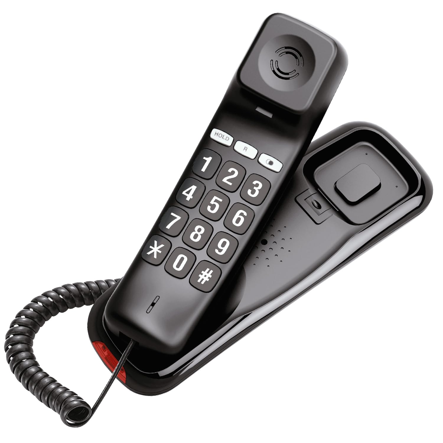Olympia Großtastentelefon 4510 – Festnetz-Seniorentelefon mit extragroßen Tasten (schwarz)
