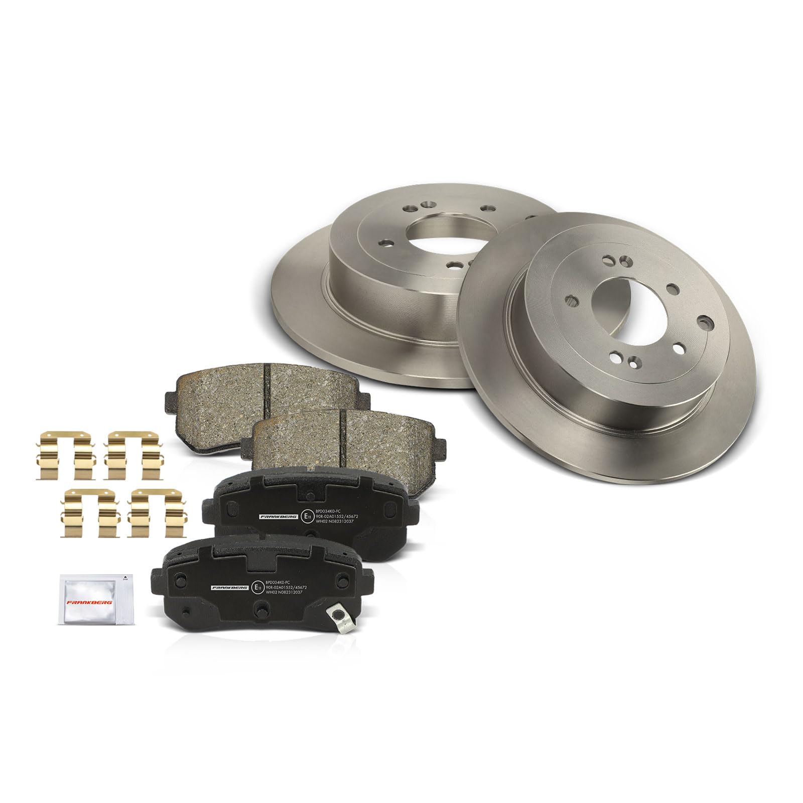 Frankberg 2 dischi freno + 4 pastiglie freno posteriori 583020ZA00 | Compatibile con: iX35 EL ELH LM,Sportage QL QLE,Tucson TL TLE