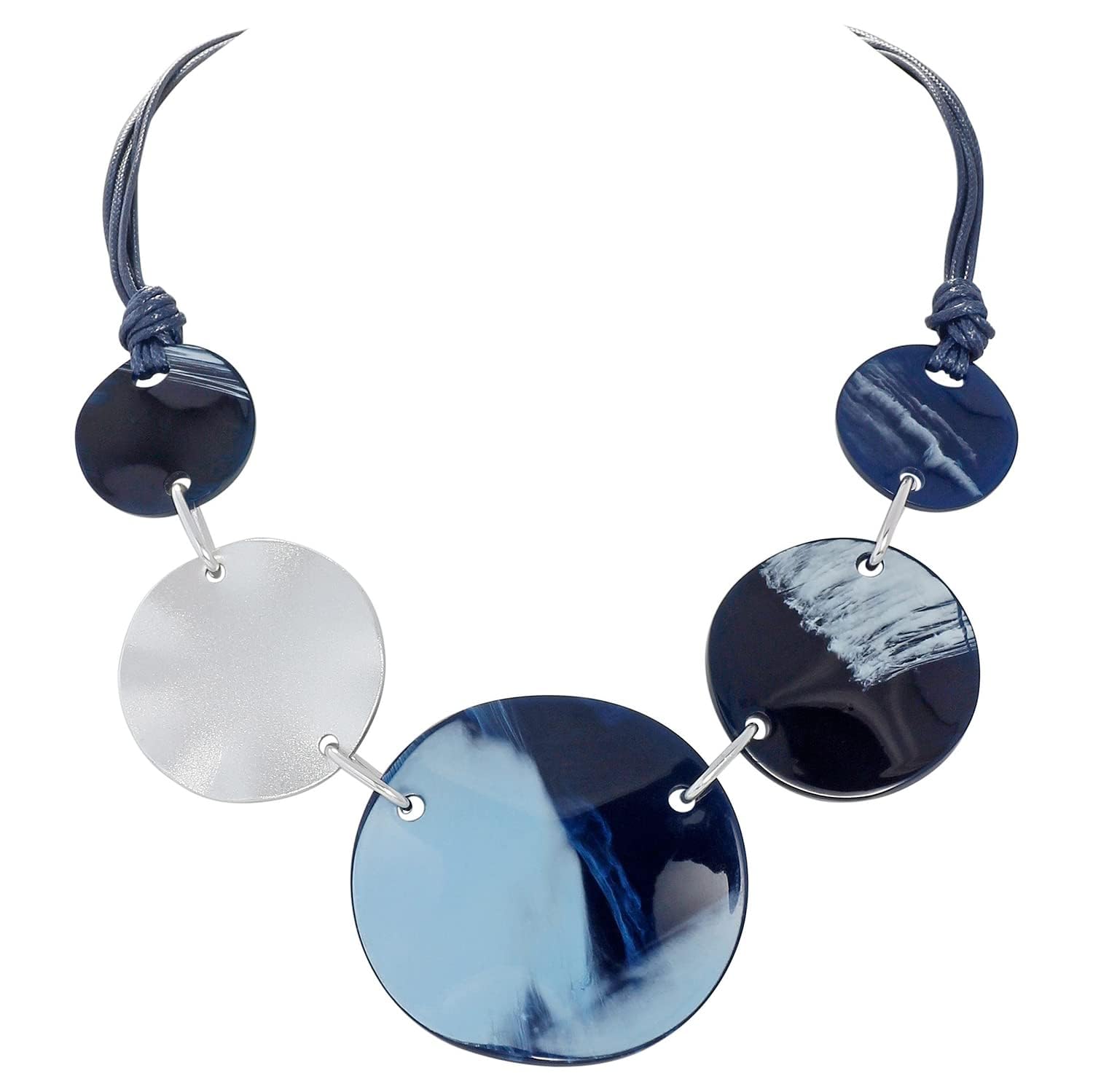 Collana Donna Con Ciondolo In Acrilico Irregolare Bocar - Lunghezza 55,9 Cm, Senza Nichel, Regalo - 2