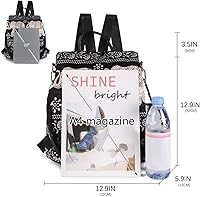 Vista 78 de Mochila impermeable liviana de nailon antirrobo para mujer, Caqui, M