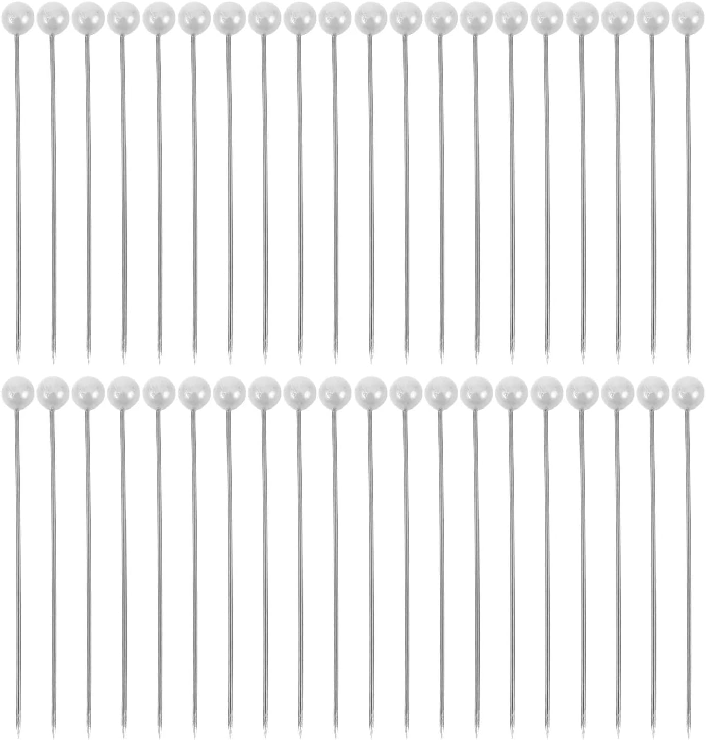 Straight Pins with Faux Pearl Heads 800pcs Premium Map Pins Set Assorted Hues for Decoration Travel Tracking Geography