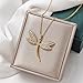 AKOAK 1 Pack Fashion Creative Diamond-Inlaid Dragonfly Necklace Fresh and Elegant Dragonfly Pendant Necklace