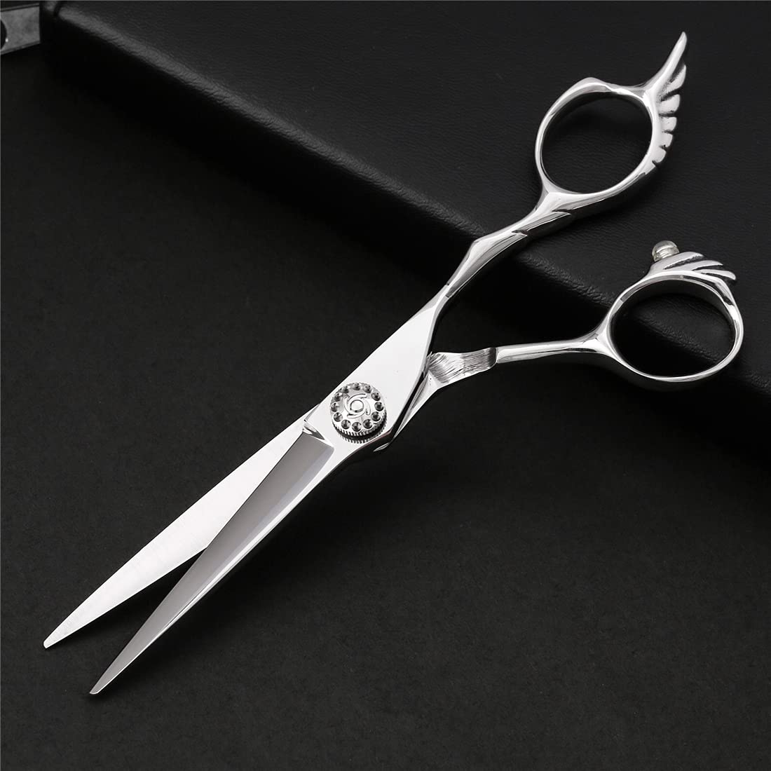 Set di Forbici per Parrucchiere, con Forbici di Assottigliamento in Acciaio Inox, Pettine, Mantello E Clip, Set di Cesoie da Taglio per Capelli, per Barbiere, Salone, Casa