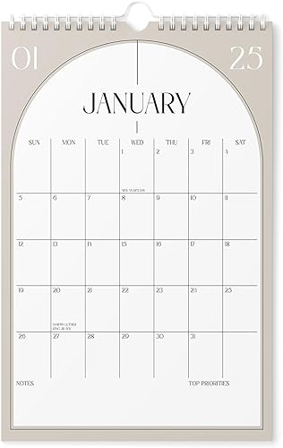 Miniatura 9 de Calendario 2024-2025  Calendario de pared vertical de 8.5 x 11 pulgadas 2024 hasta diciembre de 2025  Fácil planificación con el calendario de pared