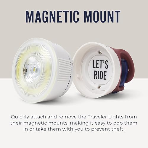 Miniatura 2 de Thousand Traveler - Luz magnética para bicicleta, luz LED recargable de alto lúmenes para bicicleta y bicicleta eléctrica, accesorio de seguridad