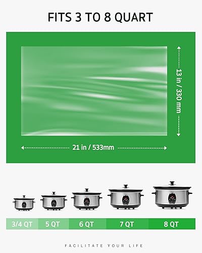 Miniatura 2 de Syntus Forros de olla de cocción lenta, bolsas de cocina, forros de ollas desechables de gran tamaño, bolsas de plástico, para ollas de cocción