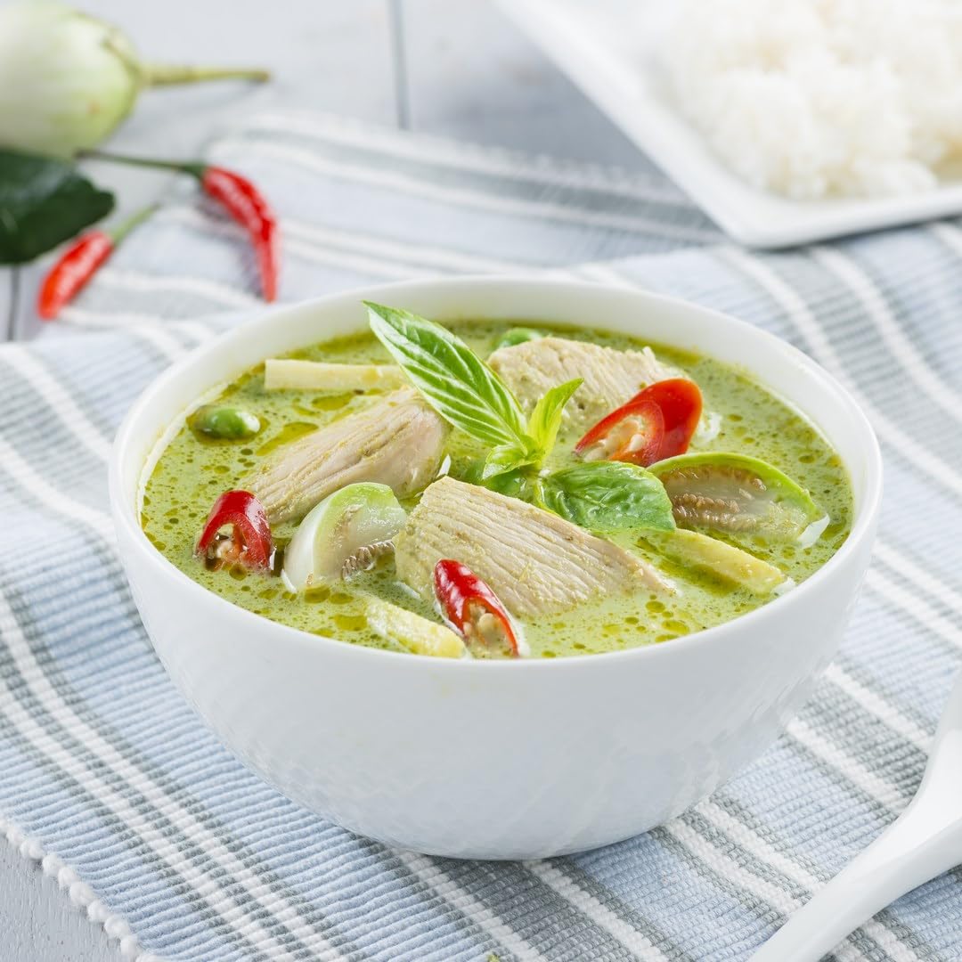 YIJIA | PACK 3x400gr Salsa Curry en pasta Tailandés (Rojo, Amarillo, Verde) - Aroy-D Salsa Curry de Tailandia Original