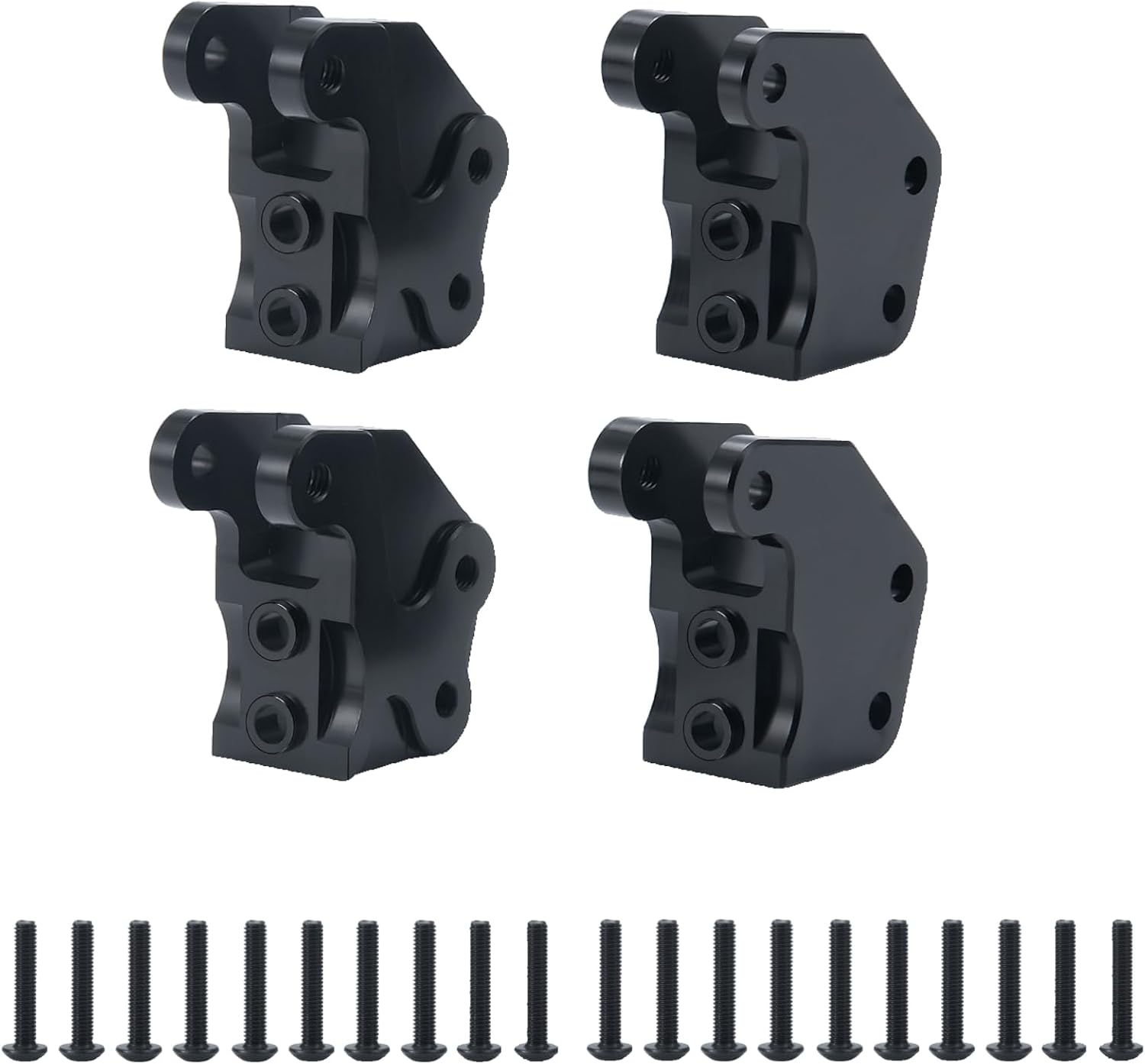 4PCS RC Aluminum Lower Shock Link Mount Shock Suspension Linkages Front Rear Axle Link Shock Mount for Axial Wraith 90048 1/10 RC Crawler Car Upgrade Parts