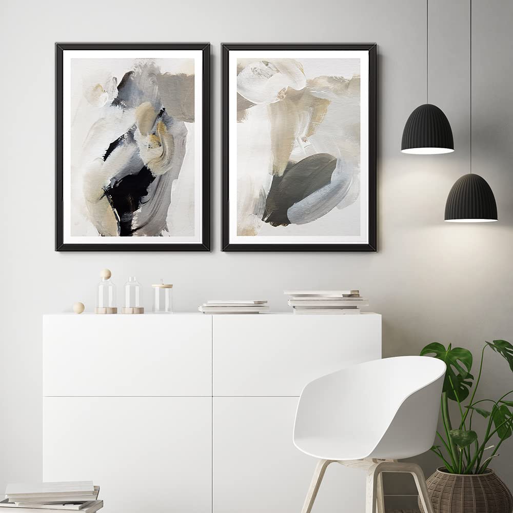 tabloshop Soyut 2 Parçalı Poster Tablo Seti 26 x 35cm (2 Adet)