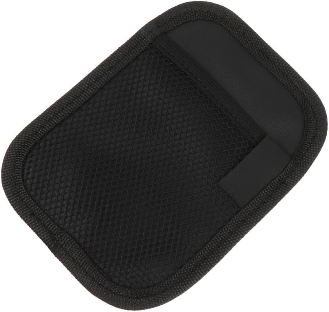 UKCOCO Car Pocket Organizer Bag for Phone and Cards, Black Pu Oxford