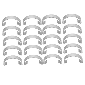 20pcs Stainless Steel Cage Door Hooks for Pets, Silver
