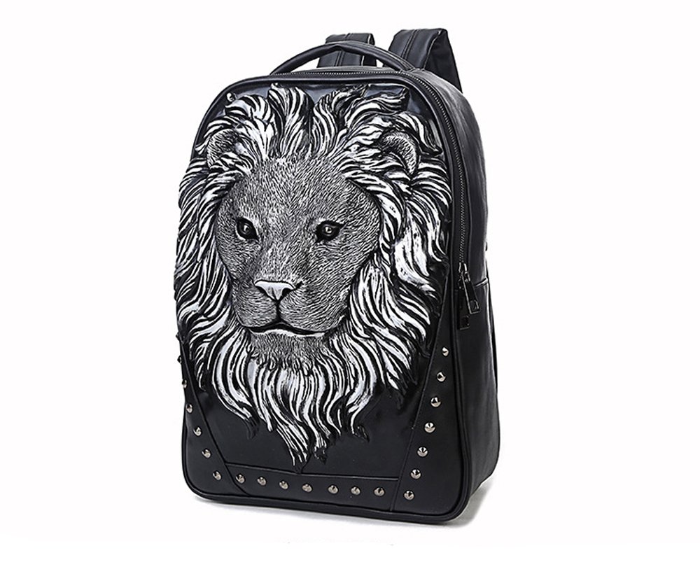 leather lion backpack