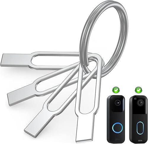 Paquete de 4 herramientas de repuesto para timbre de puerta Blink, herramienta de apertura de timbre, herramienta de pin de timbre parpadeante,