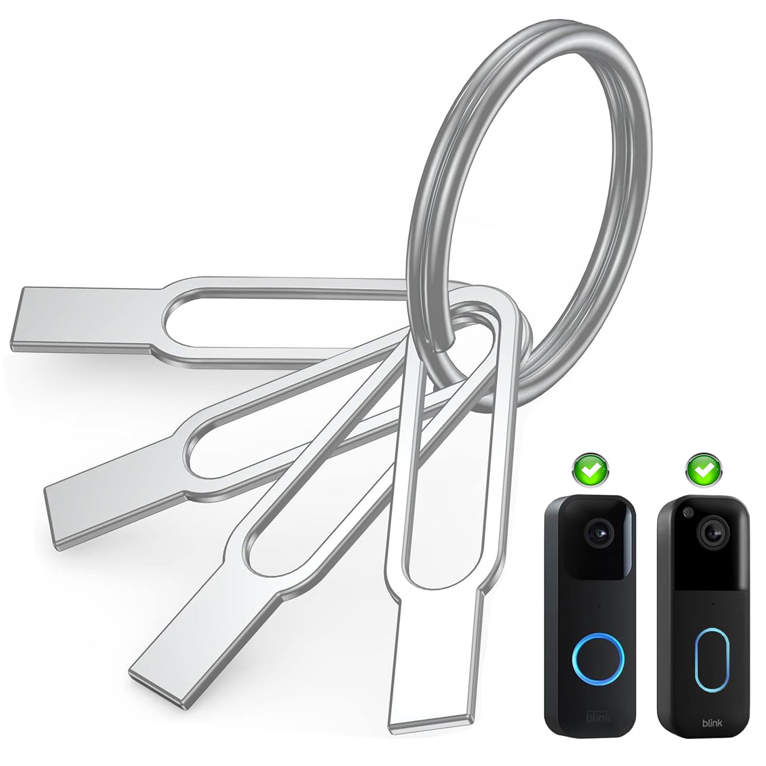 4 Pack Blink Doorbell Key Replacement...