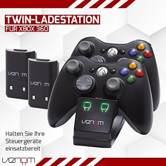 Venom Twin Docking Station for Xbox 360 - Charging Station for Xbox 360