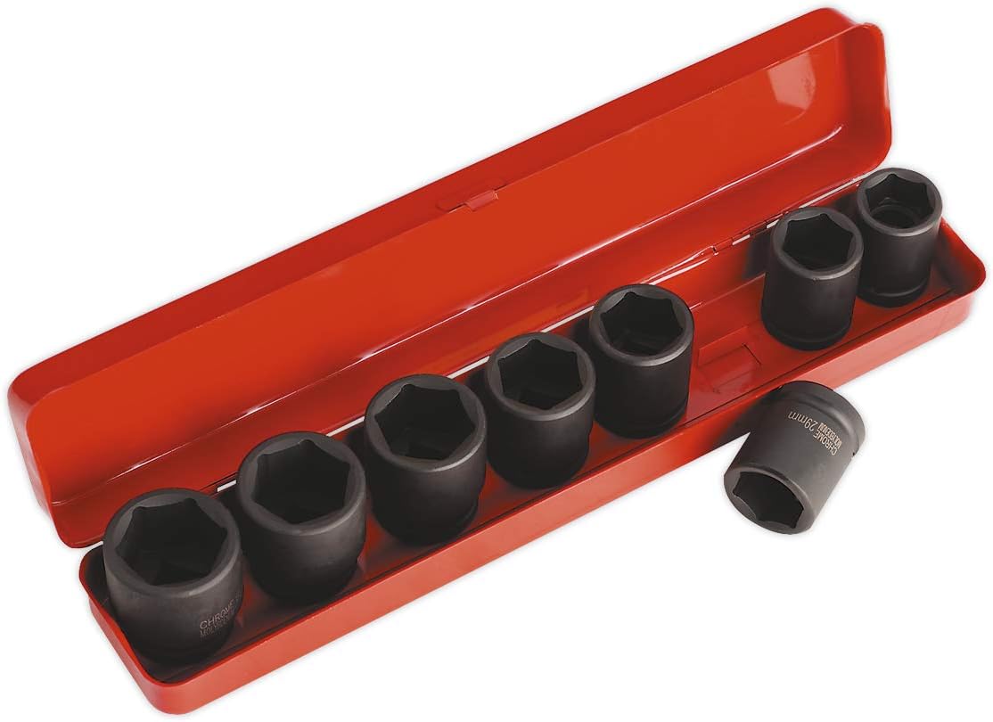 Sealey AK77/9M 8pc 3/4"Sq Drive Impact Socket Set - Metric