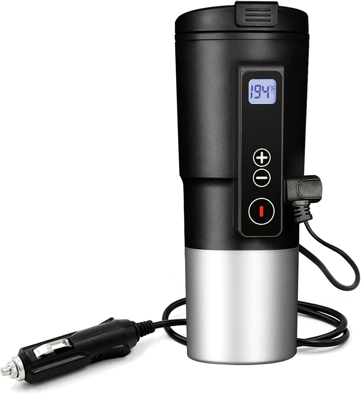 EAST MOUNT Smart Temperature Control Travel Coffee Mug Electric Heated Travel Mug 12V Stainless