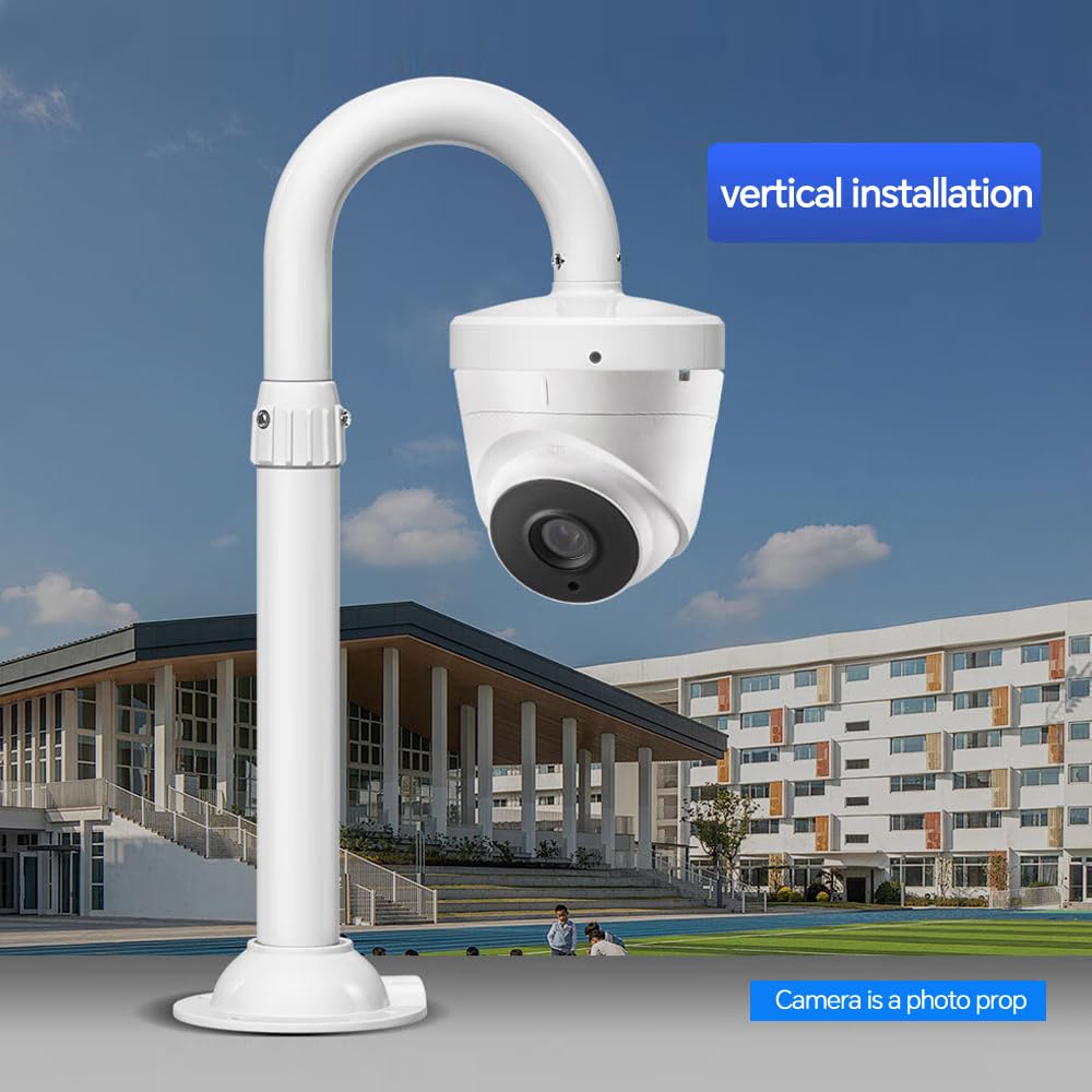 Sicherheitskamera-Halterung, Dome-Kamera-Halterung, Universal-Kamera-Wandhalterung/IP-Kamera für Überwachungskamera, U-Typ teleskopisch verstellbar (40-59,9 cm)