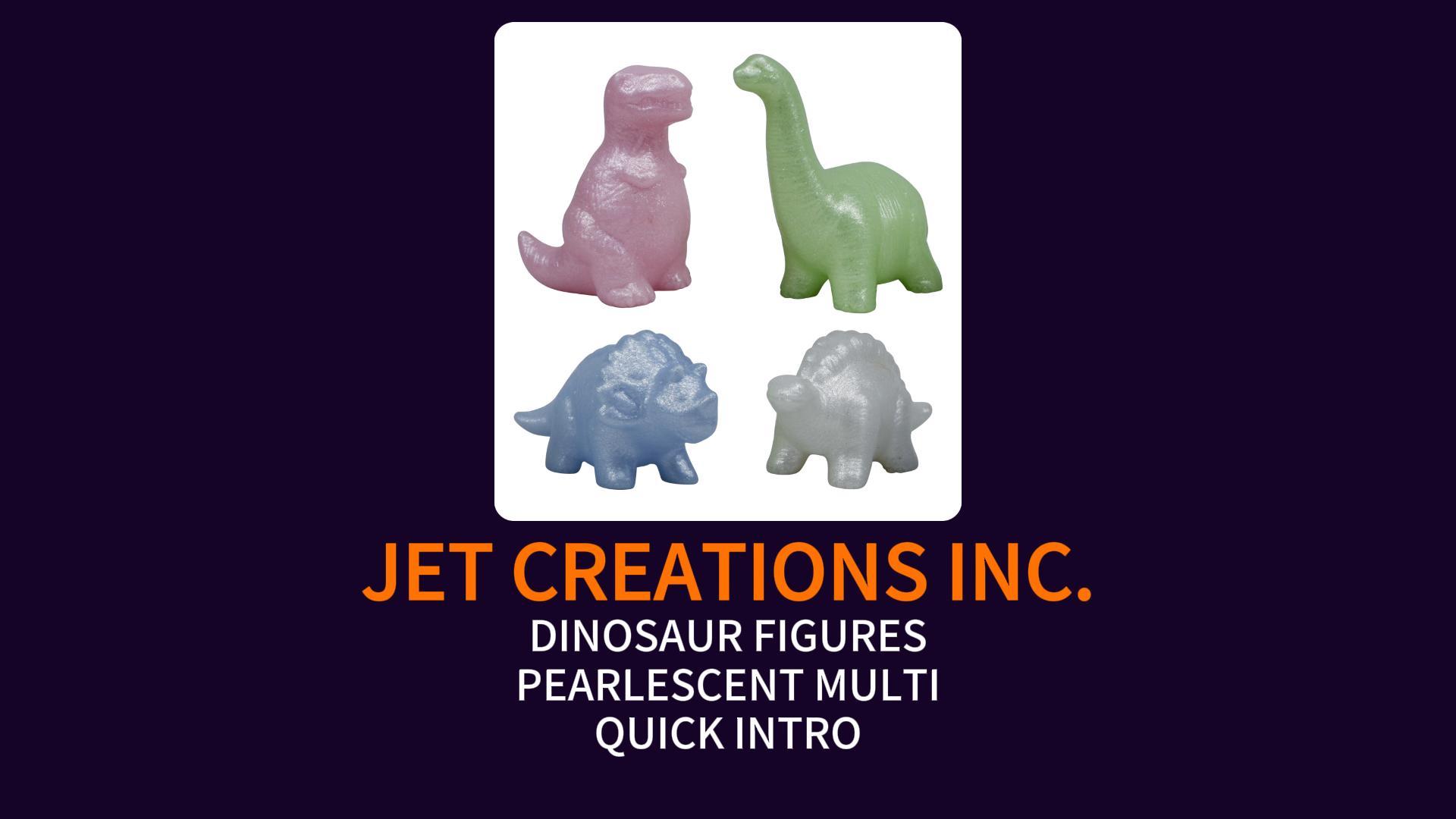 Amazon.com: Jet Creations 4-pk Dinosaur Figure Set, 4” Pearlscent