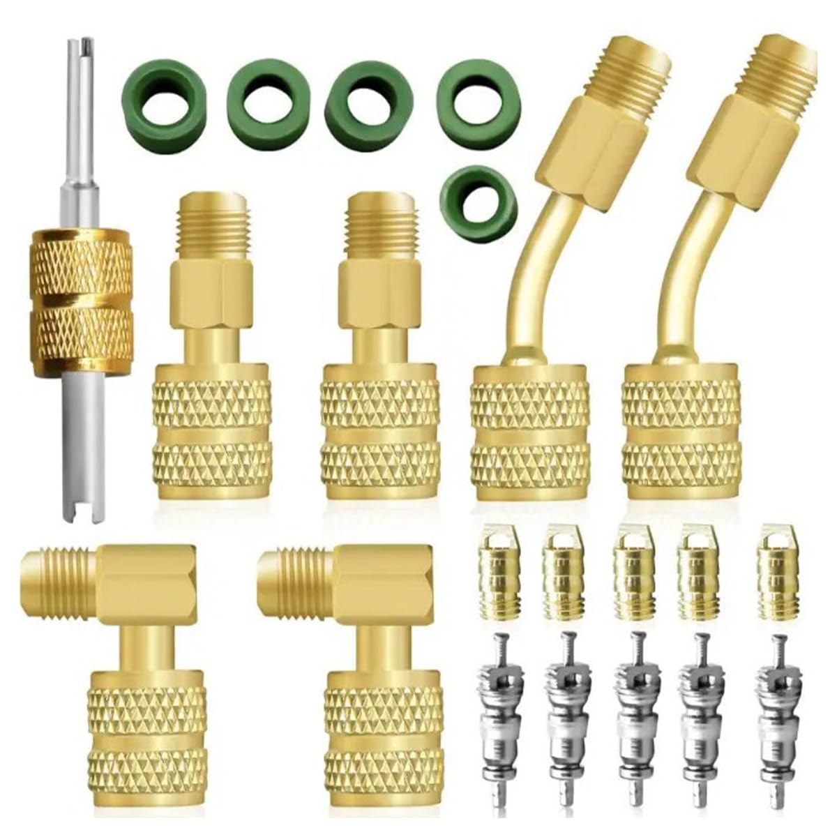 Sarini Kit Adaptador R410A,Kit de Bomba de vacío Mini Dividida,refrigerante para Aire Acondicionado Mini Dividido,Conector de conversión