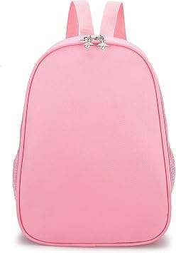Yitengteng Ballerina Bag,Nylon Dance Backpack Bag for Girls,Simple and Large-capacity Childrens Bag Pink