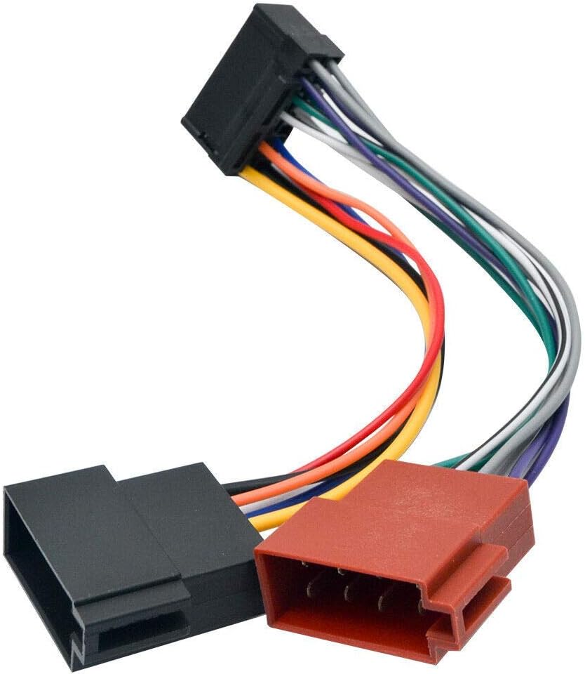 16 Pin Car Stereo Radio Lead Loom ISO Wiring Harness Connector Adaptor