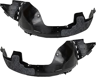 TRQ Front Inner Fender Liner Set Compatible with 2017-2018 Kia Forte KI1248153 KI1249153