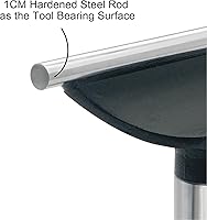 Vista 6 de Reposaherramientas de 6 pulgadas con 1 pulgada de diámetro, longitud total de 4 pulgadas, soporte de herramientas recto Woodlathe de barra redonda